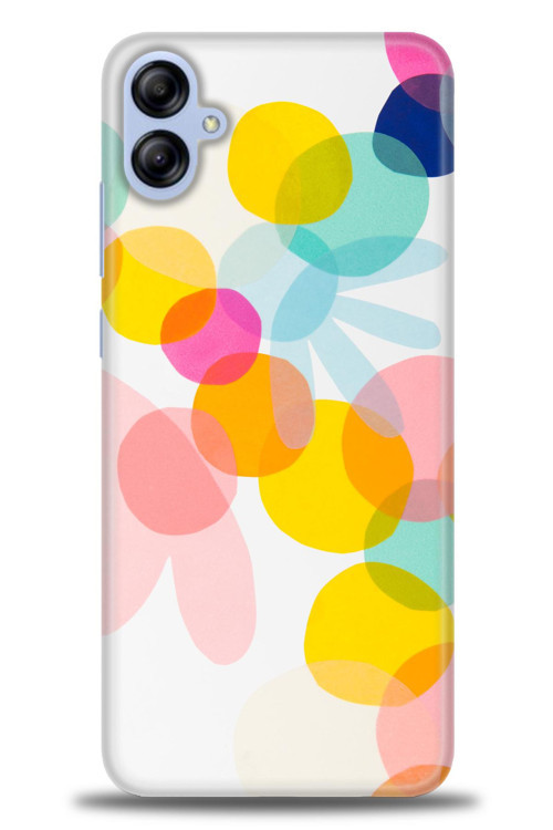 Samsung Galaxy A04E Kılıf HD Baskılı Kılıf - Color Flowers