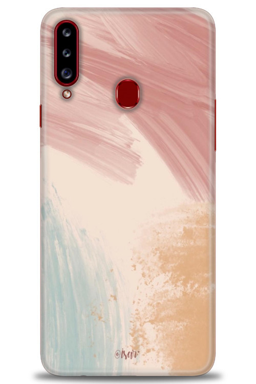 Samsung Galaxy A20S Kılıf HD Baskılı Kılıf - Soft Renkler