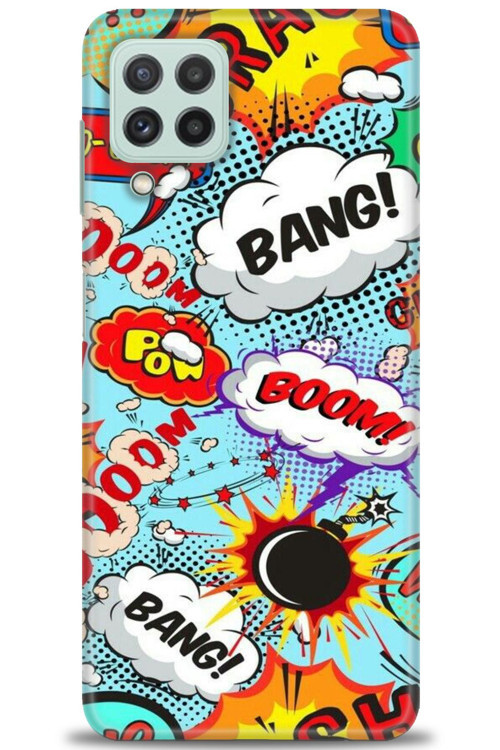 Samsung Galaxy A22 Kılıf HD Baskılı Kılıf - Bang Boom