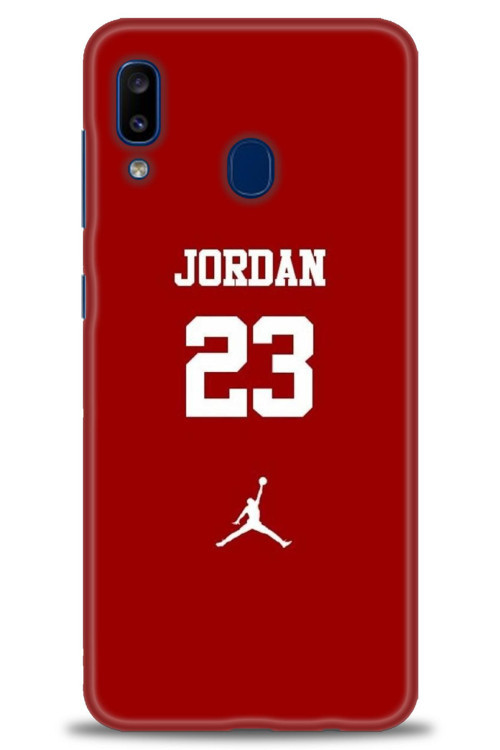 Samsung Galaxy A30 Kılıf HD Baskılı Kılıf - Jordan Kırmızı