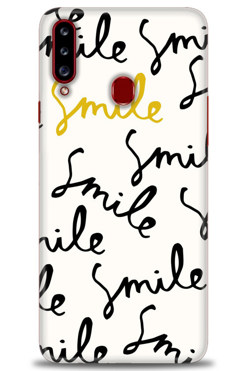 Samsung Galaxy A20S Kılıf HD Baskılı Kılıf - S Smile