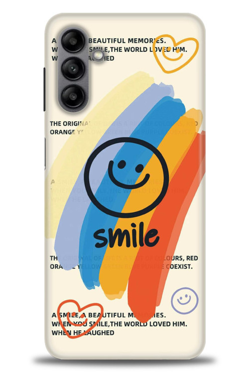 Samsung Galaxy A04S Kılıf HD Baskılı Kılıf - Smile