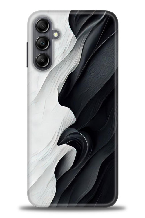 Samsung Galaxy A14 Kılıf HD Baskılı Kılıf - Black and White