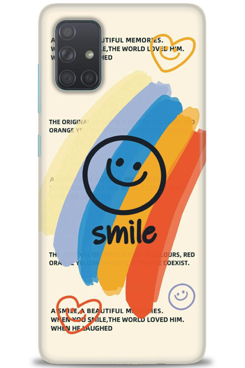 Samsung Galaxy A51 Kılıf HD Baskılı Kılıf - Smile