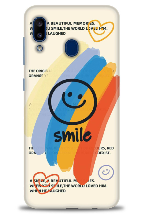 Samsung Galaxy A30 Kılıf HD Baskılı Kılıf - Smile
