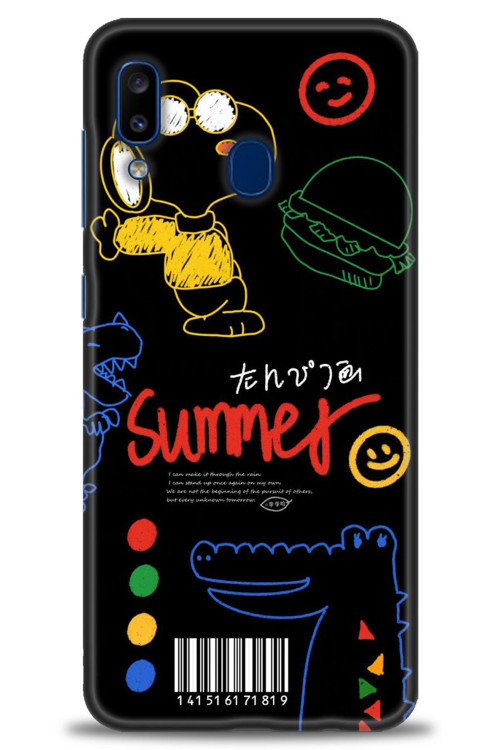 Samsung Galaxy A30 Kılıf HD Baskılı Kılıf - Summer