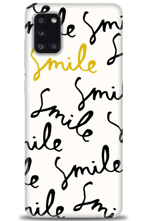 Samsung Galaxy A31 Kılıf HD Baskılı Kılıf - S Smile