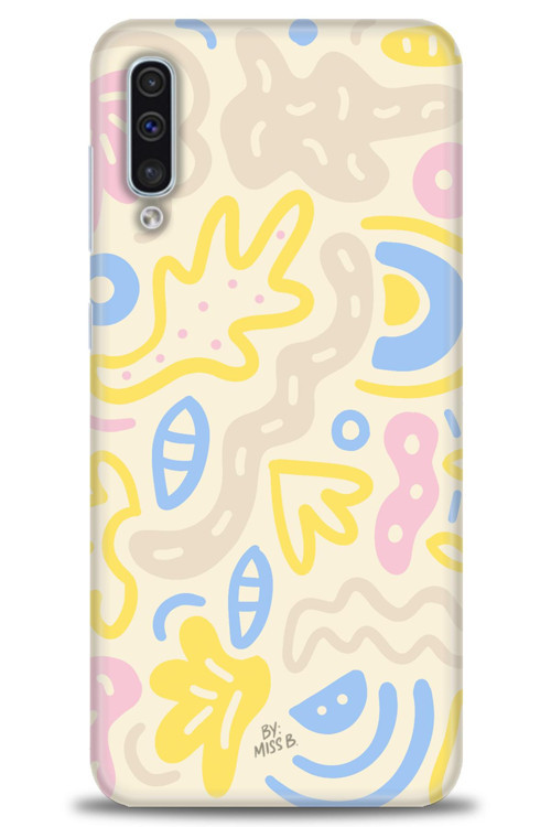 Samsung Galaxy A30S Kılıf HD Baskılı Kılıf - Krem Tonları