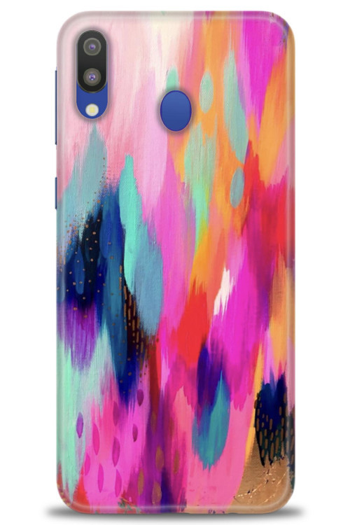 Samsung Galaxy A10S Kılıf HD Baskılı Kılıf - Yaldızlı Renkler
