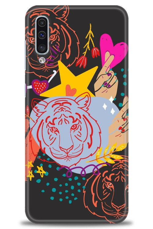 Samsung Galaxy A50 Kılıf HD Baskılı Kılıf - Kaplan