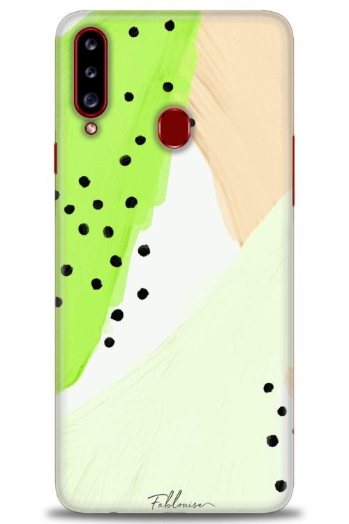 Samsung Galaxy A20S Kılıf HD Baskılı Kılıf - Fıstık Yeşili