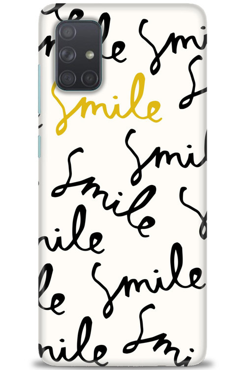Samsung Galaxy A51 Kılıf HD Baskılı Kılıf - S Smile