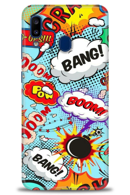 Samsung Galaxy A20 Kılıf HD Baskılı Kılıf - Bang Boom