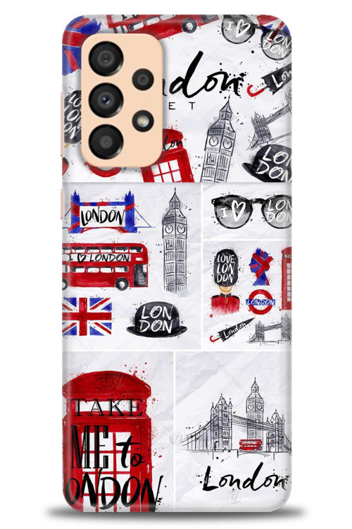 Samsung Galaxy A33 5G Kılıf HD Baskılı Kılıf - London Set