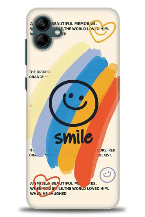 Samsung Galaxy A04 Kılıf HD Baskılı Kılıf - Smile