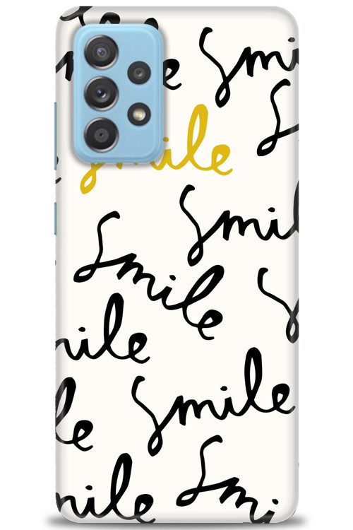 Samsung Galaxy A52 Kılıf HD Baskılı Kılıf - S Smile
