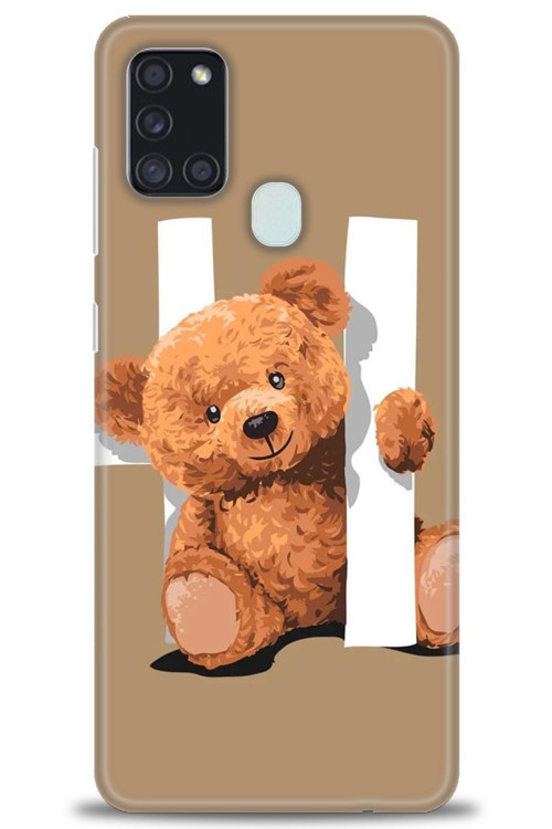 Samsung Galaxy A21S Kılıf HD Baskılı Kılıf - Teddy Hı