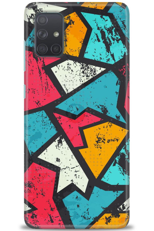Samsung Galaxy A71 Kılıf HD Baskılı Kılıf - Grafiti