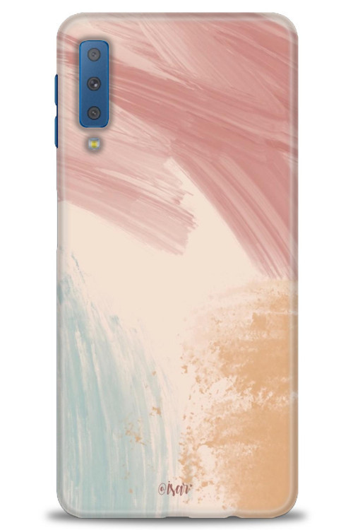 Samsung Galaxy A7 2018 Kılıf HD Baskılı Kılıf - Soft Renkler