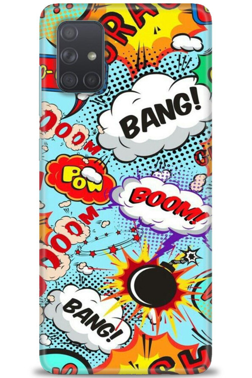 Samsung Galaxy A71 Kılıf HD Baskılı Kılıf - Bang Boom
