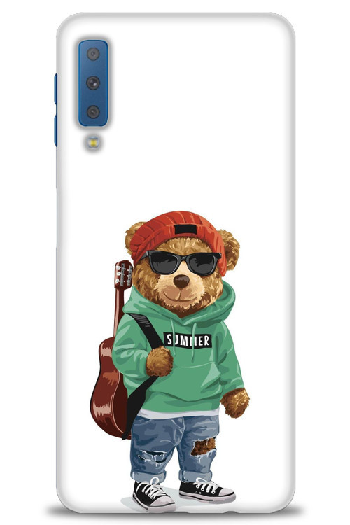 Samsung Galaxy A7 2018 Kılıf HD Baskılı Kılıf - Teddy Bear