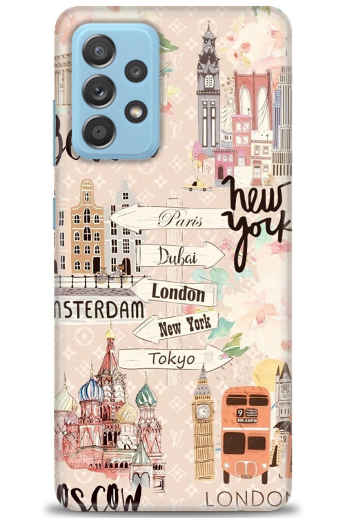 Samsung Galaxy A52 Kılıf HD Baskılı Kılıf - Berlin Set