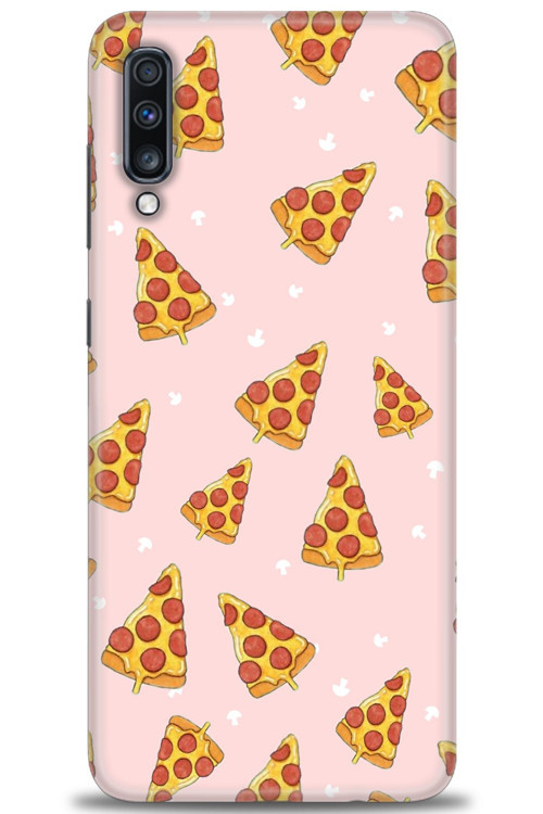 Samsung Galaxy A70 Kılıf HD Baskılı Kılıf - Pizza Dilimleri