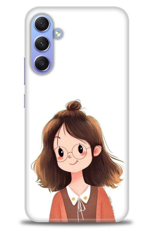 Samsung Galaxy A34 Kılıf HD Baskılı Kılıf - Tatlı Kız