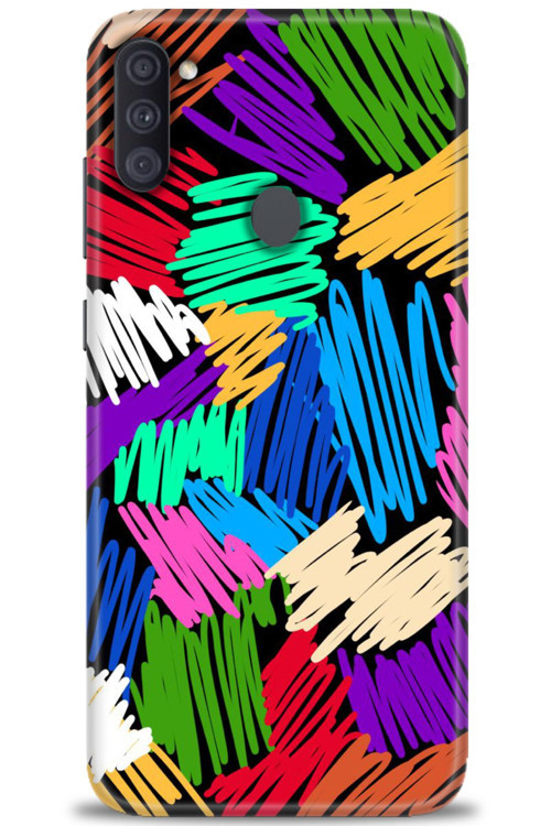 Samsung Galaxy M11 Kılıf HD Baskılı Kılıf - Karalama