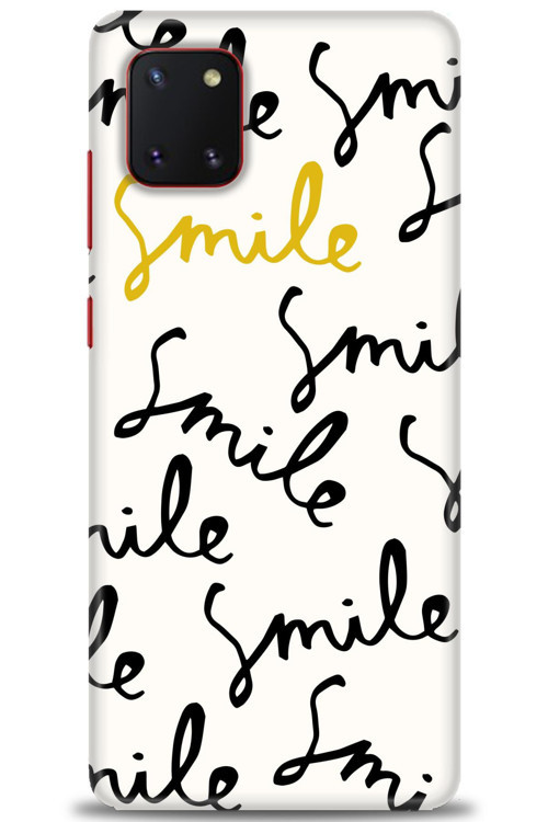 Samsung Galaxy A81 / Note 10 Lite Kılıf HD Baskılı Kılıf - S Smile