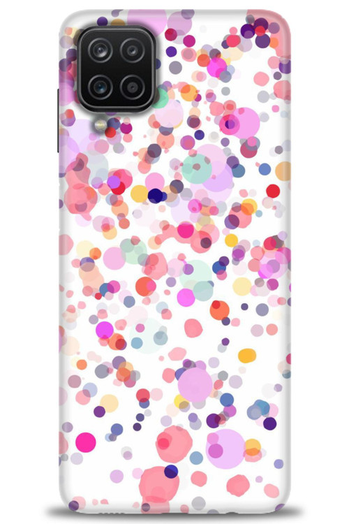 Samsung Galaxy M12 Kılıf HD Baskılı Kılıf - Renkli Benekler