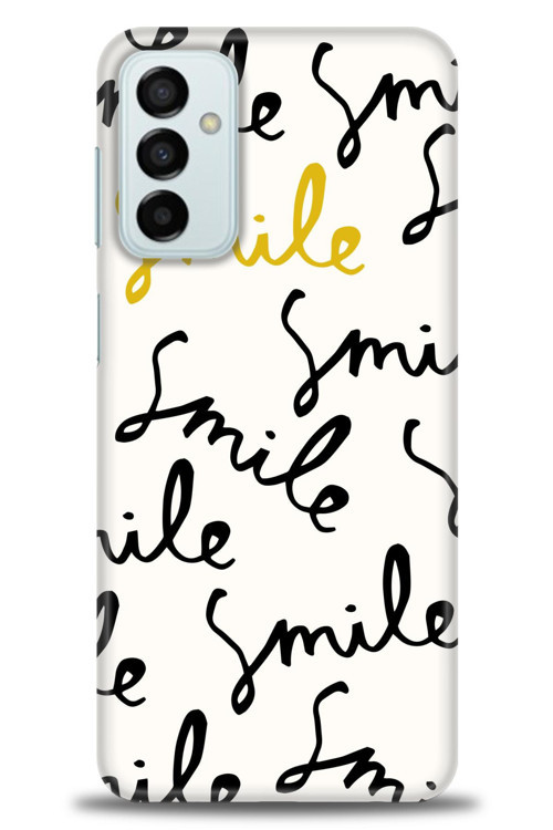 Samsung Galaxy M13 Kılıf HD Baskılı Kılıf - S Smile