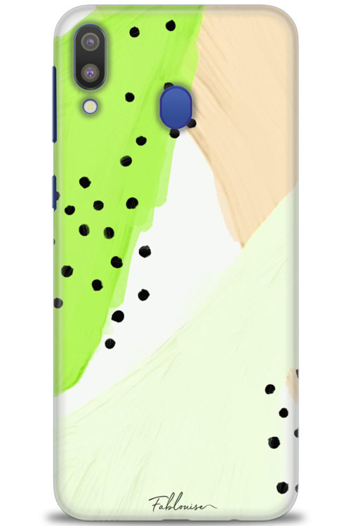 Samsung Galaxy M20 Kılıf HD Baskılı Kılıf - Fıstık Yeşili