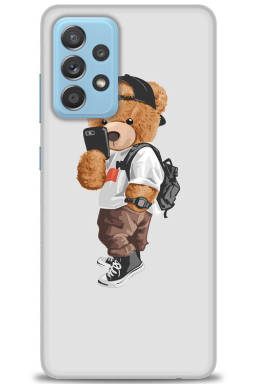Samsung Galaxy A52 Kılıf HD Baskılı Kılıf - Teddy Bear Cool