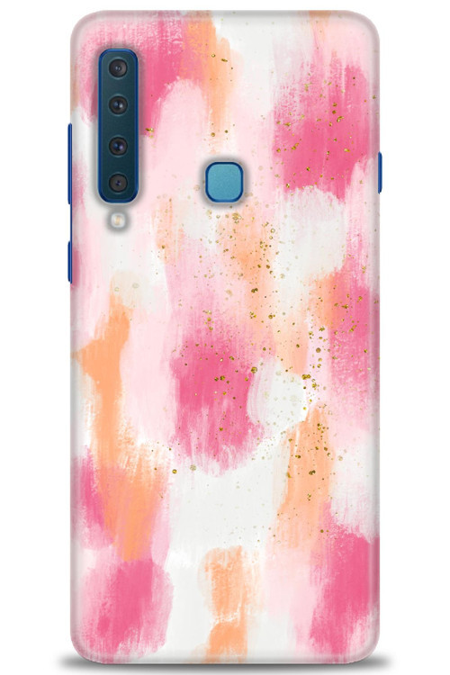 Samsung Galaxy A9 2018 Kılıf HD Baskılı Kılıf - Pembe Palet
