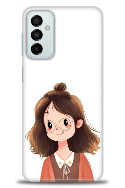 Samsung Galaxy M13 Kılıf HD Baskılı Kılıf - Tatlı Kız