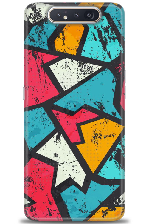 Samsung Galaxy A80 Kılıf HD Baskılı Kılıf - Grafiti