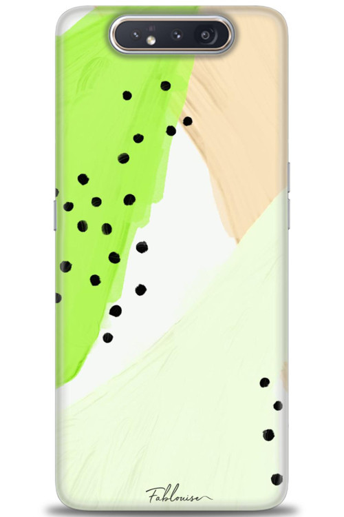 Samsung Galaxy A80 Kılıf HD Baskılı Kılıf - Fıstık Yeşili