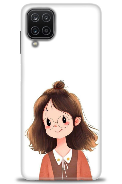 Samsung Galaxy M12 Kılıf HD Baskılı Kılıf - Tatlı Kız