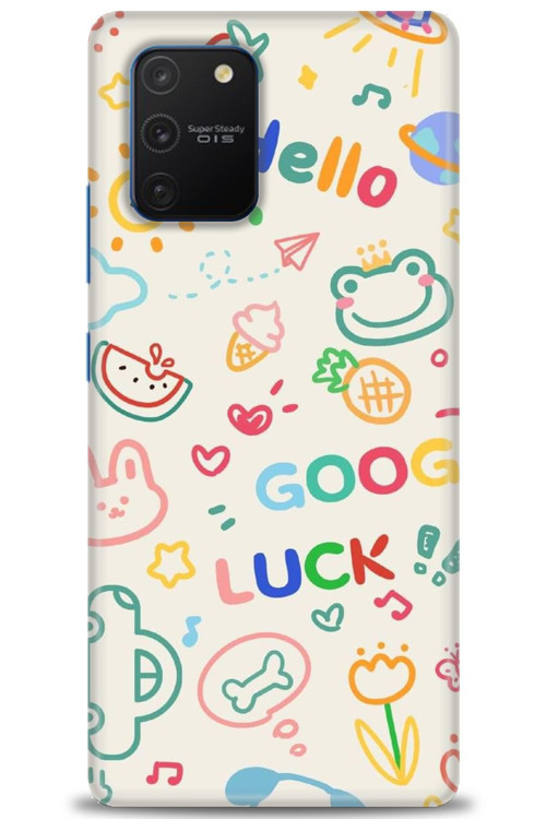 Samsung Galaxy A91 / S10 Lite Kılıf HD Baskılı Kılıf - Goog Luck