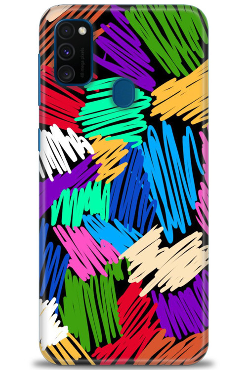 Samsung Galaxy M21 Kılıf HD Baskılı Kılıf - Karalama