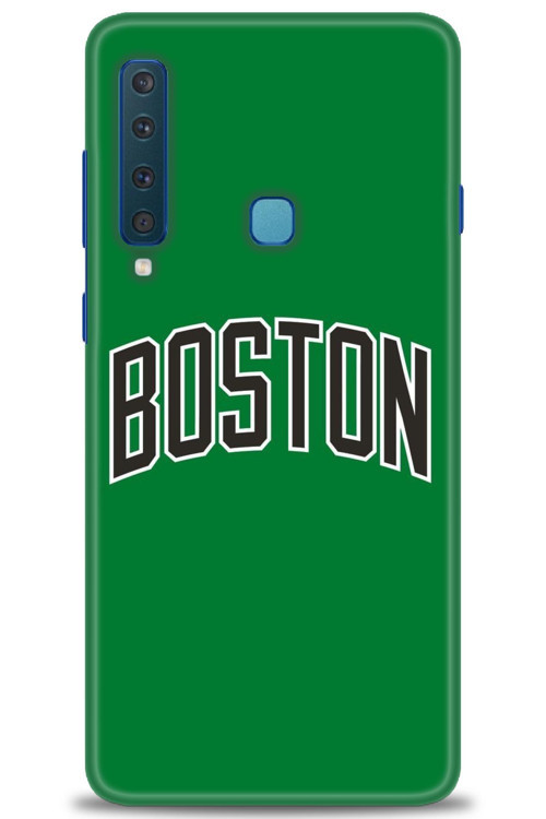 Samsung Galaxy A9 2018 Kılıf HD Baskılı Kılıf - Boston Yeşil
