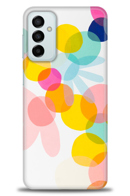 Samsung Galaxy M13 Kılıf HD Baskılı Kılıf - Color Flowers