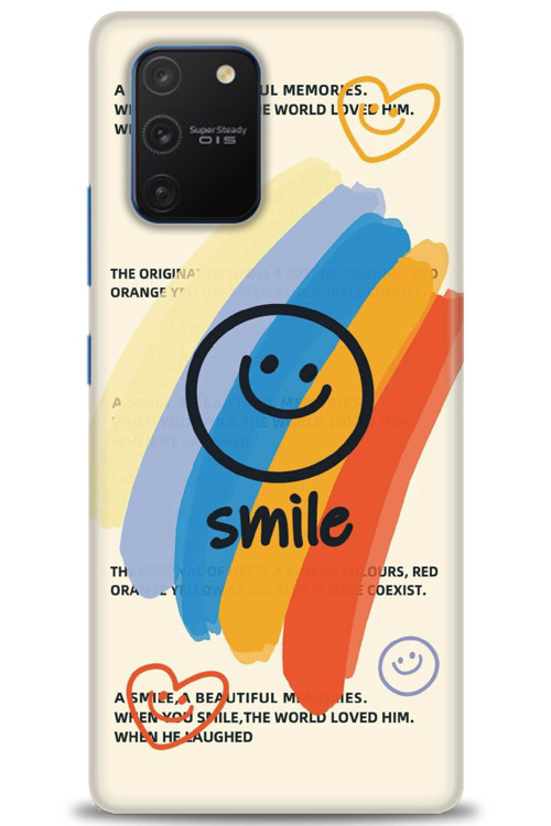 Samsung Galaxy A91 / S10 Lite Kılıf HD Baskılı Kılıf - Smile