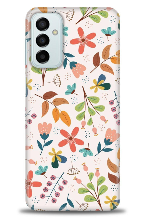 Samsung Galaxy M13 Kılıf HD Baskılı Kılıf - Renkli Dallar