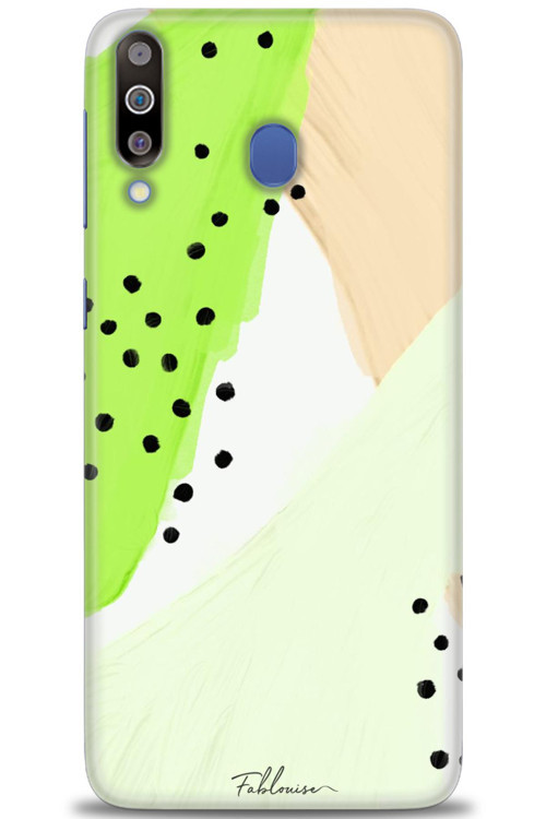 Samsung Galaxy M30 Kılıf HD Baskılı Kılıf - Fıstık Yeşili