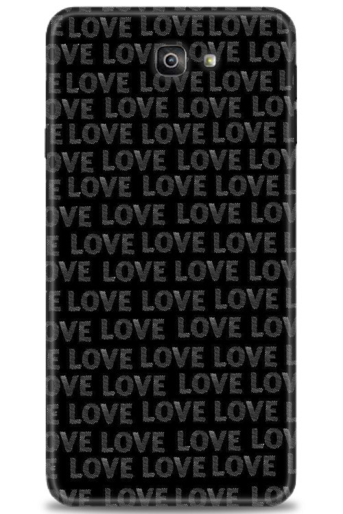Samsung Galaxy J7 Prime Kılıf HD Baskılı Kılıf - Black Love
