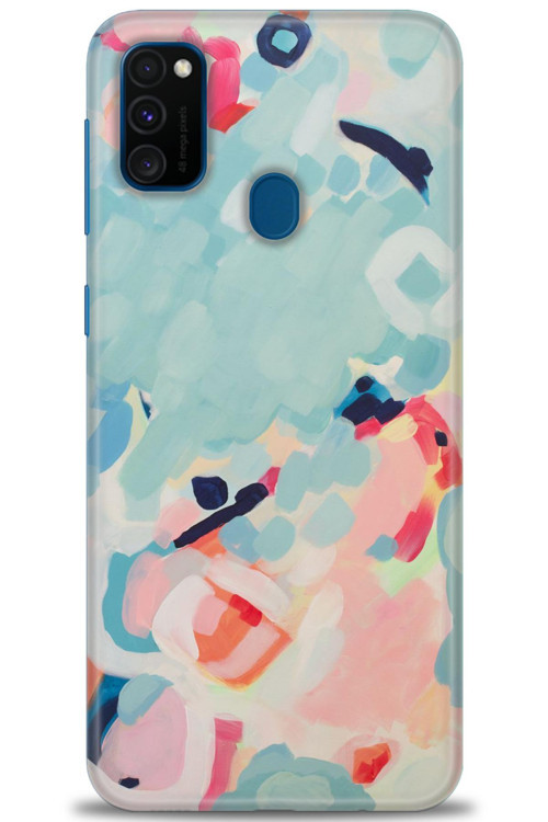 Samsung Galaxy M21 Kılıf HD Baskılı Kılıf - Mavi