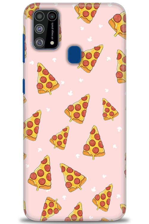 Samsung Galaxy M31 Kılıf HD Baskılı Kılıf - Pizza Dilimleri