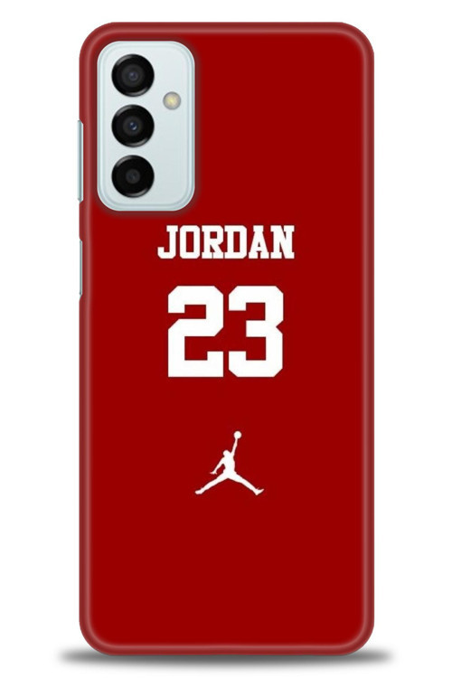 Samsung Galaxy M13 Kılıf HD Baskılı Kılıf - Jordan Kırmızı